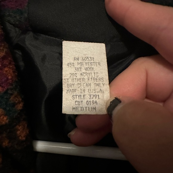 Vintage Circle T Aztec Mens Southwest Bomber Jacket - Picture 8 of 11